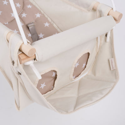 Lábtartó babahintához - Natúr