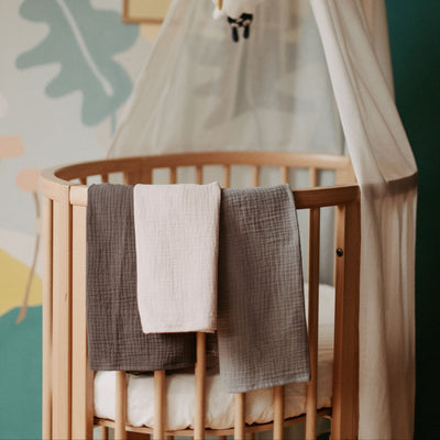 Textil pelenka - Szürke-rózsaszín